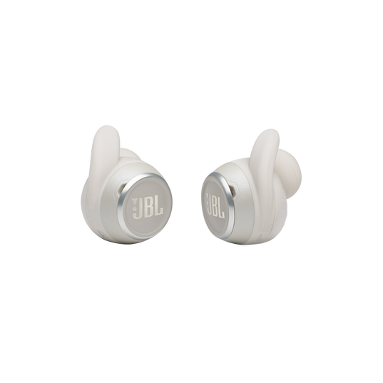 JBL Reflect Mini NC - White - Waterproof true wireless Noise Cancelling sport earbuds - Detailshot 1